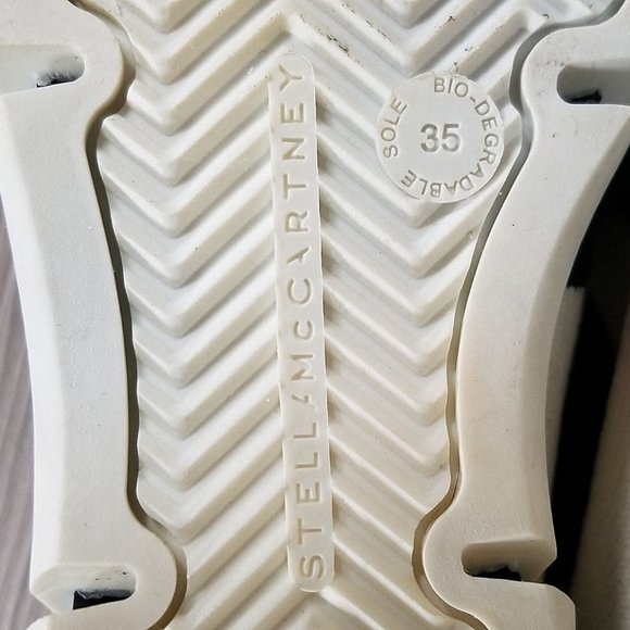 Stella McCartney Striped Knitted Slip on Sneaker, Womens Size 5 / 35 - Picture 10 of 12